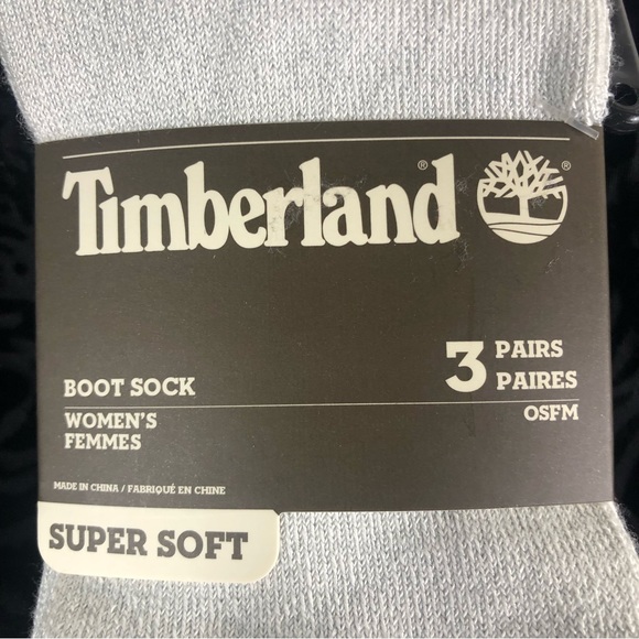 TIMBERLAND BOOT SOCKS SUPER SOFT 3 PAIR . - Picture 3 of 4